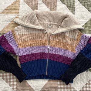 Colorful Striped Women's Sweater